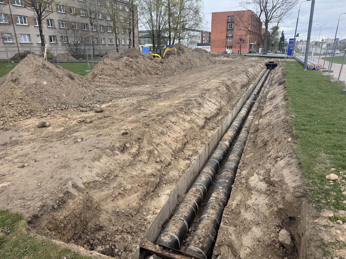 Kosmonautu ielas siltumtīklu rekonstrukcija: no 5. maija tiks pārtraukta siltumenerģijas padeve visos objektos.